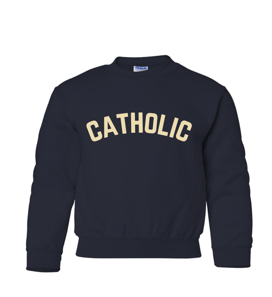 Navy Catholic Sweatshirt