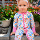 Ladybug Floral Bamboo Zippy Pajamas