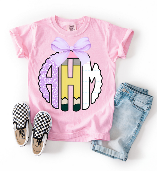 PURPLE MONOGRAM