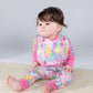 Flower Fields - Convertible Zip Pajamas w/ Ruffles
