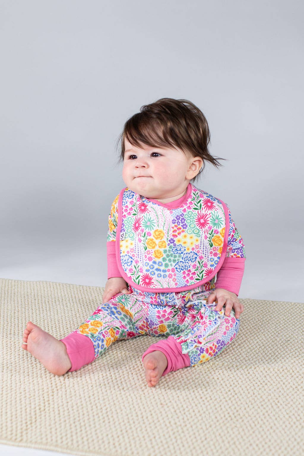 Flower Fields - Convertible Zip Pajamas w/ Ruffles