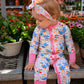 Ladybug Floral Bamboo Zippy Pajamas