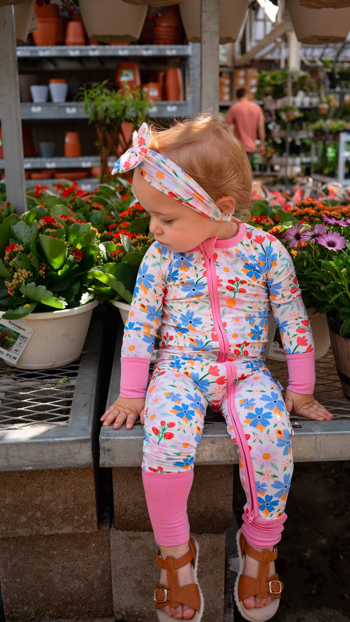 Ladybug Floral Bamboo Zippy Pajamas