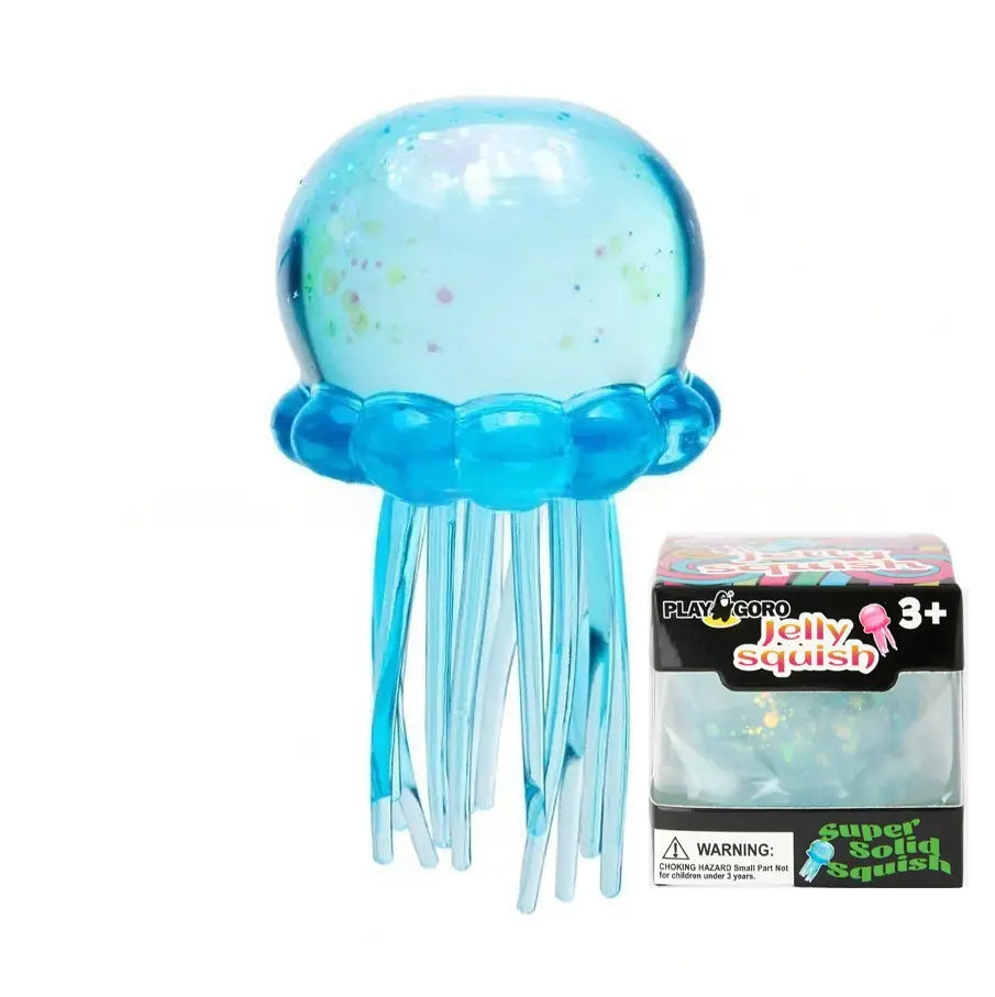 Sequin Glitter jellyfish squishy sensory toy-no brand